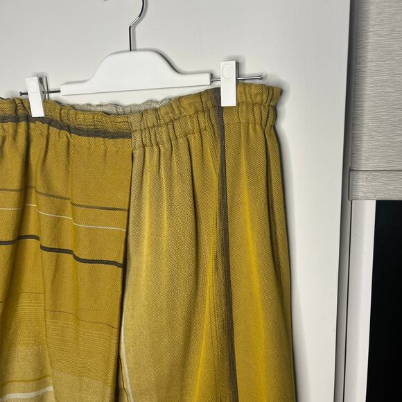 Tamaki Niime Skirt Short OS Powan Yellow Midi Japanese Artisanal Contemporary - Picture 3 of 7